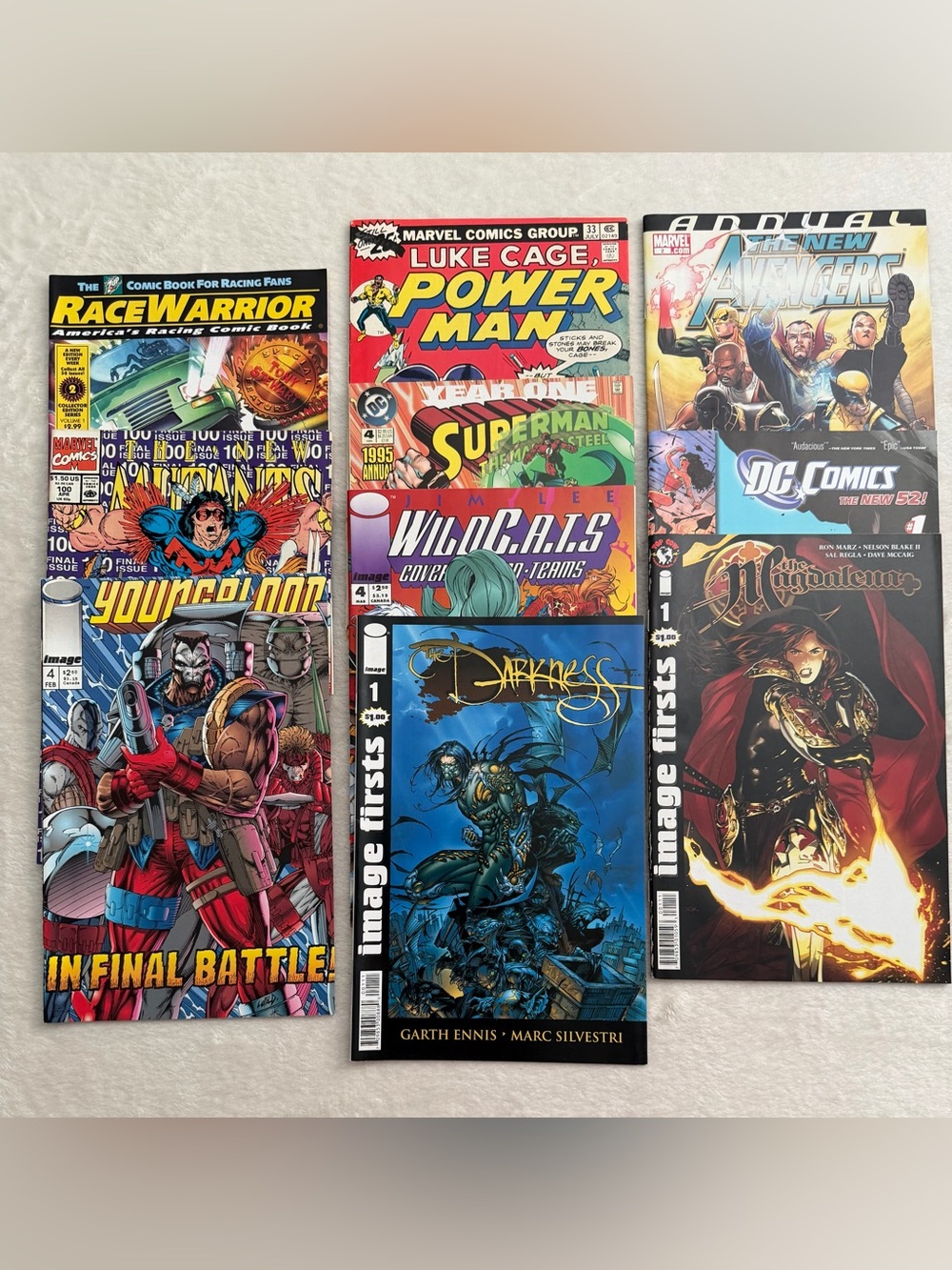 Comic Book Lot of 10 - Mixed Titles with Bold Color Covers